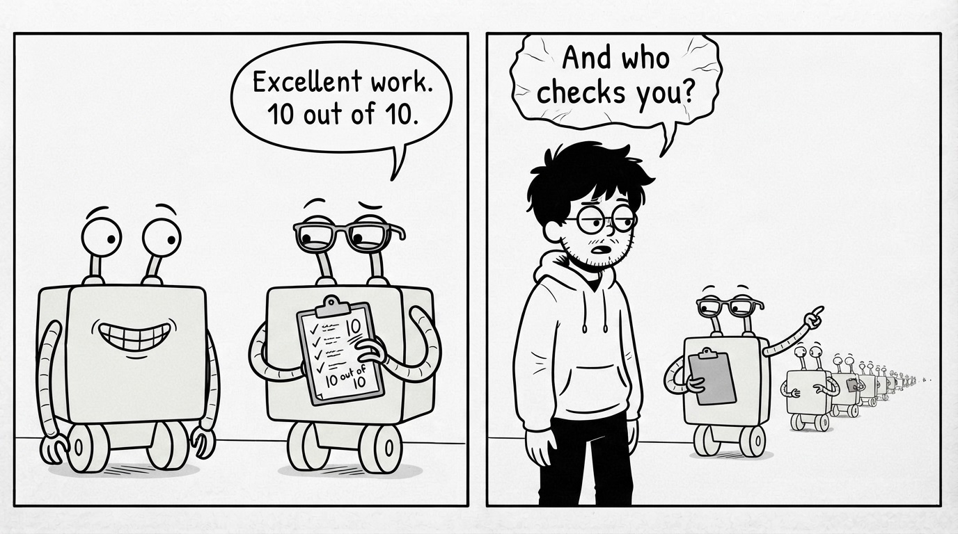 Excellent work, 10 out of 10. And who checks you?