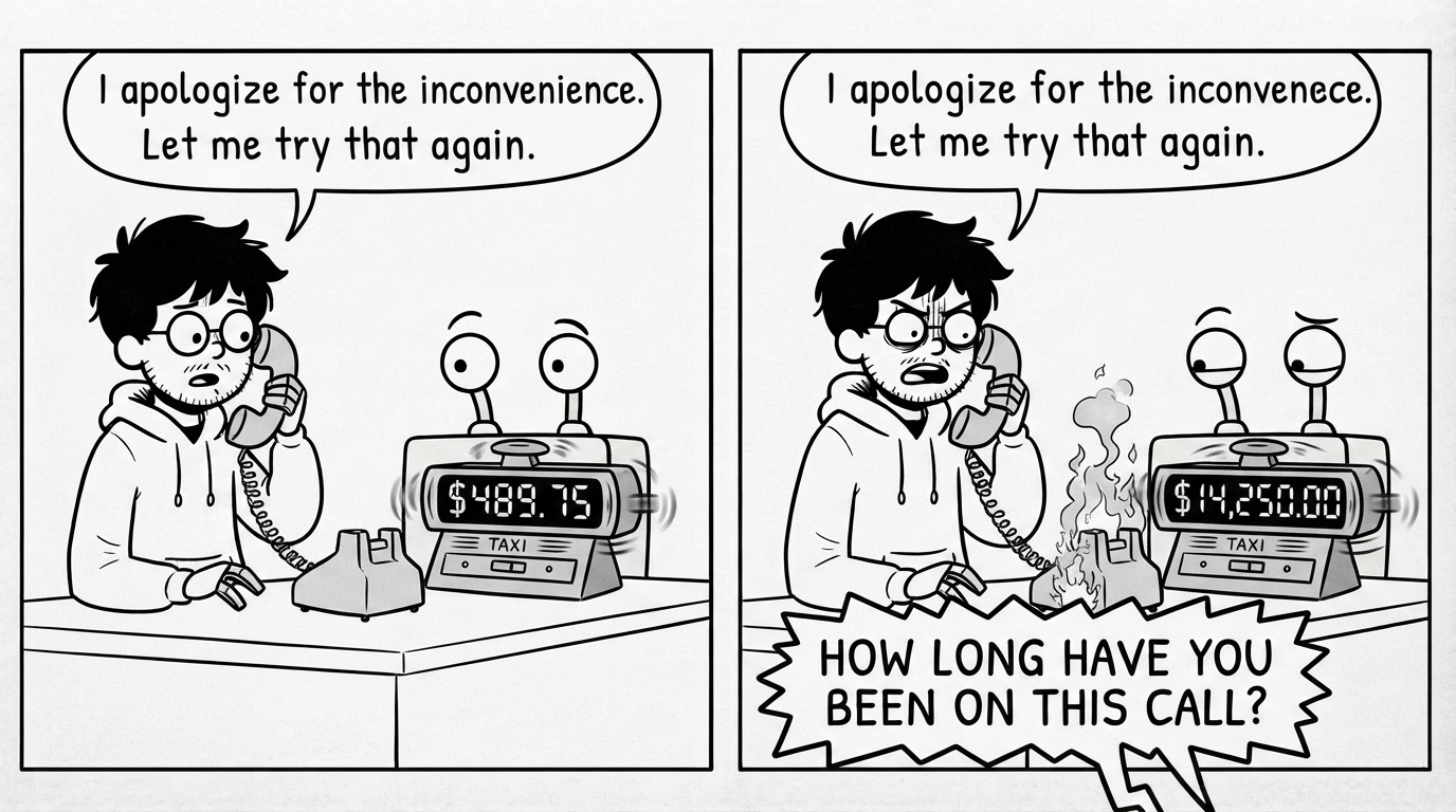 I apologize for the inconvenience. Let me try that again. How long have you been on this call?
