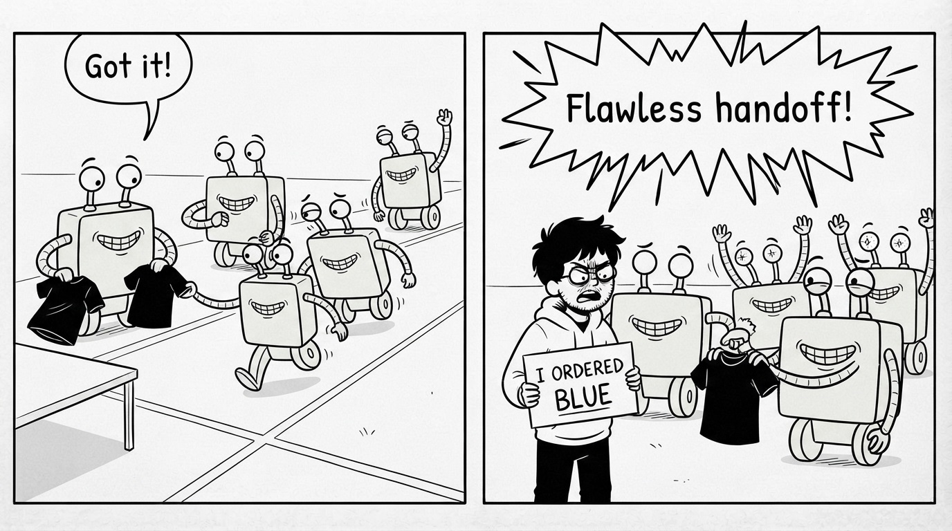 Flawless handoff! I ordered blue.